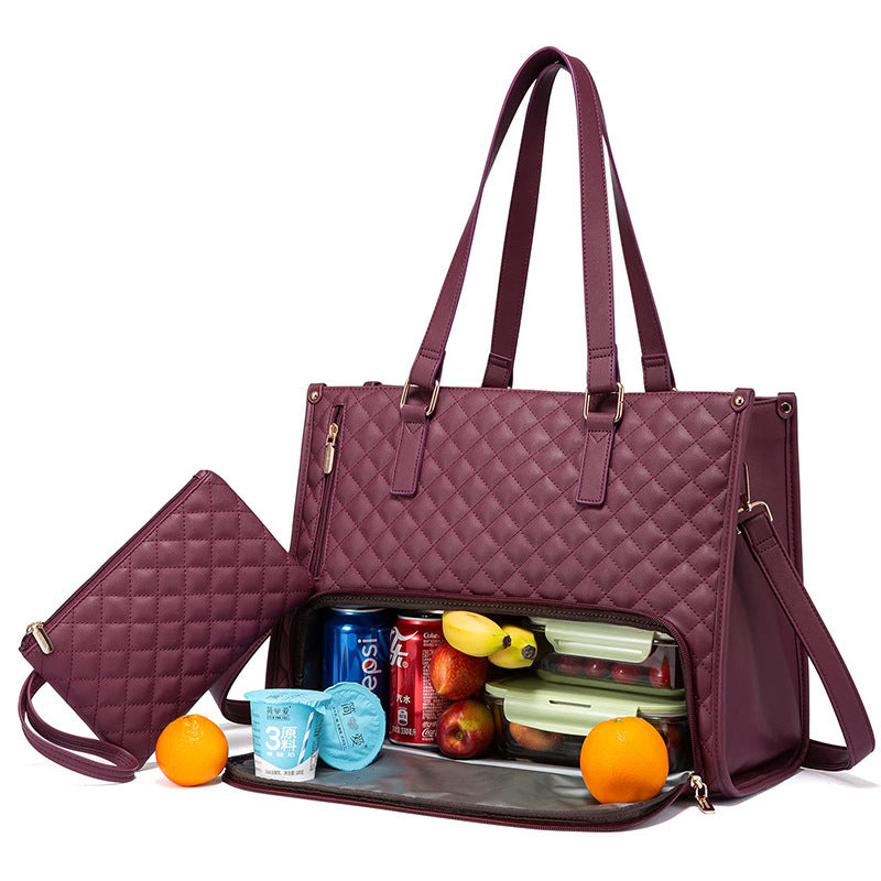 LIVIA – Quilted Lunch Tote Bag