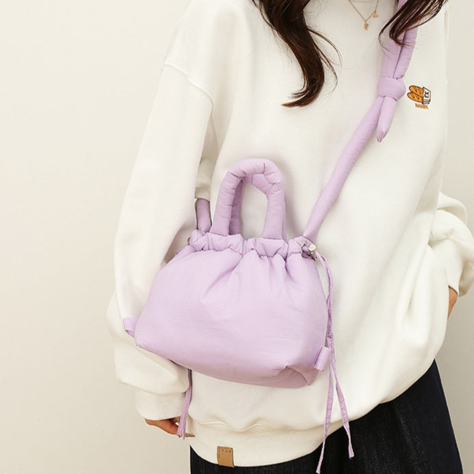 LIVIA – Quilted Crossbody Bucket Bag