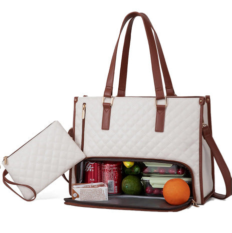 LIVIA – Quilted Lunch Tote Bag