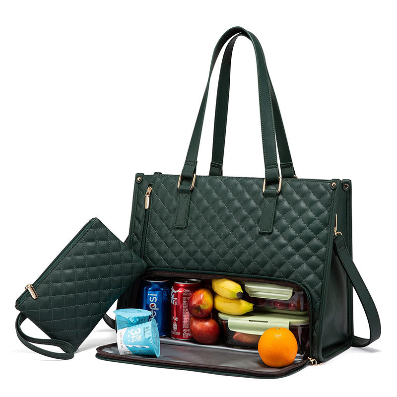 LIVIA – Quilted Lunch Tote Bag