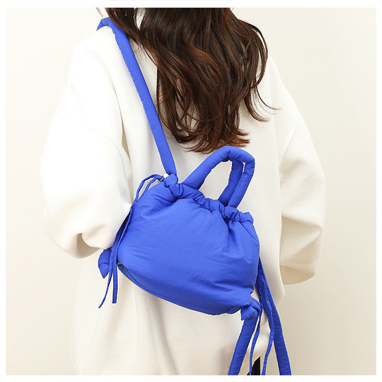LIVIA – Quilted Crossbody Bucket Bag