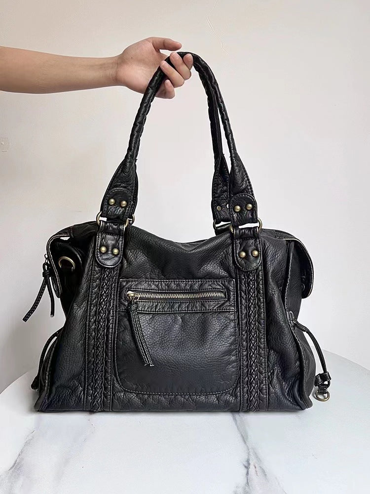LIVIA – Retro Motorcycle Messenger Bag
