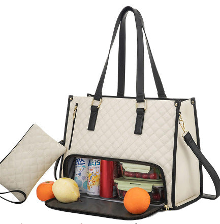 LIVIA – Quilted Lunch Tote Bag