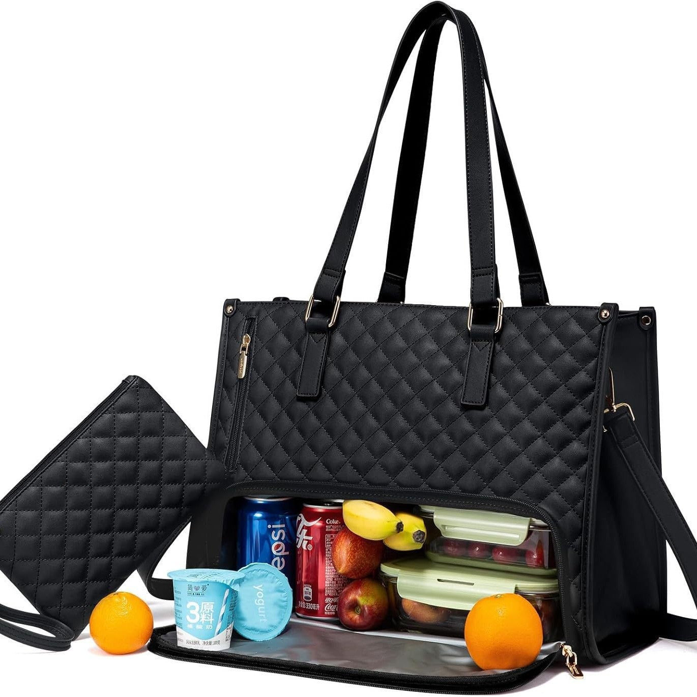 LIVIA – Quilted Lunch Tote Bag