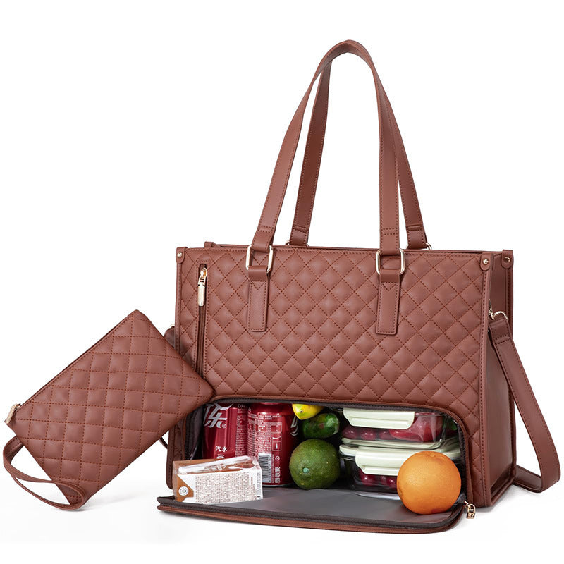 LIVIA – Quilted Lunch Tote Bag