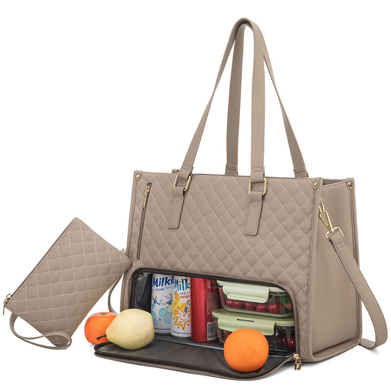 LIVIA – Quilted Lunch Tote Bag
