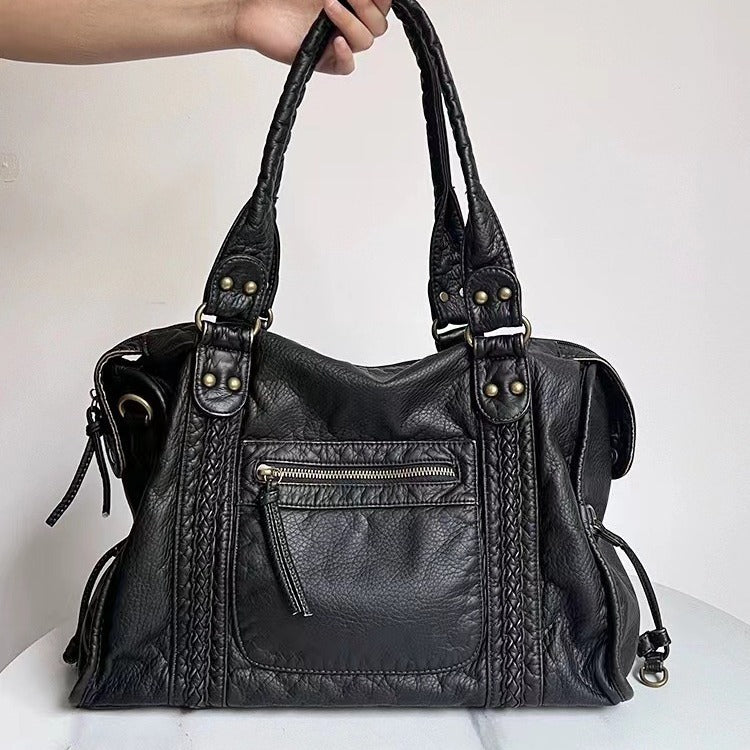 LIVIA – Retro Motorcycle Messenger Bag