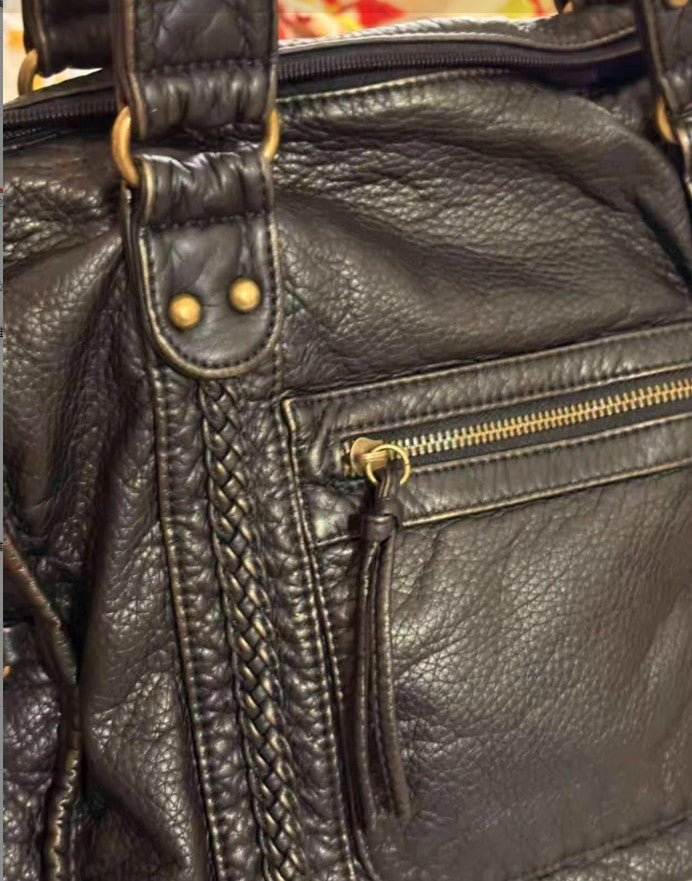 LIVIA – Retro Motorcycle Messenger Bag